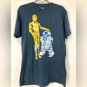 Star Wars Geometric C-3PO R2-D2 Tee *Read Descrip